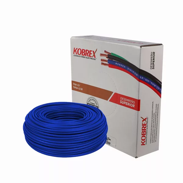 CABLE THW/THHW-LS CAL 14 CAJA 100M KOBREX AZUL