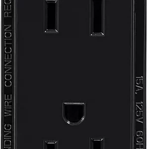 Tomacorriente Negro Simon 15A