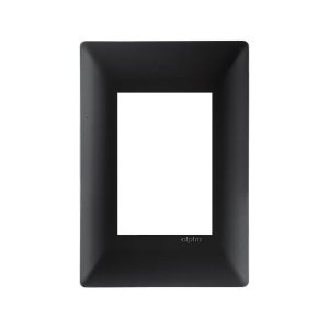 PLACA 3 VENTANAS LEXAN NEGRO P/CAJA EMPOTRAR ESTANDAR ALPHA E913BK3