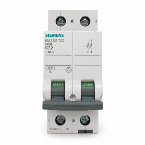 INTERRUPTOR TERMOMAGNETICO RIEL DIN 5SJ6 6KA 2P 32A 230/440VAC 60VDC CURVA C 5SL62327CC