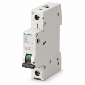 INTERRUPTOR TERMOMAGNETICO RIEL DIN 5SJ6 6KA 1P 16A 230/440VAC 60VDC CURVA C 5SL61167CC