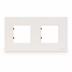 Placa 2+2 mod europea blanca Zenit Estevez N2272-BL