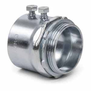 Conector conduit de acero galvanizado de 2 pulgadas para tubo EMT marca Argos modelo 9570300.