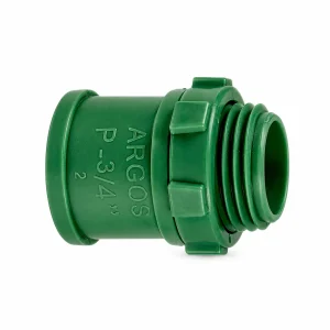 Conector de PVC Argos para tubería conduit de 3/4 de pulgada SKU CNPP019